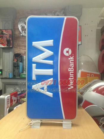 Biển Hộp Đèn Mica Hút Nổi - ATM VietinBank