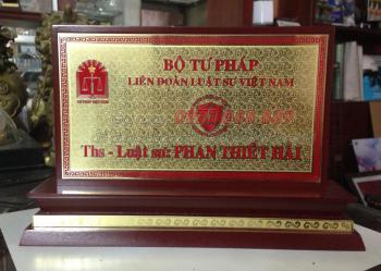 Biển chức danh Mẫu 2