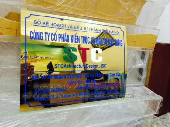 Biển inox ăn mòn mẫu 2