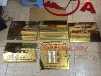 Biển inox ăn mòn mẫu 3