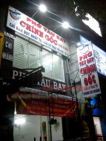 Biển Alu chữ nổi - Phở Tàu bay 435 Lý Thái Tổ