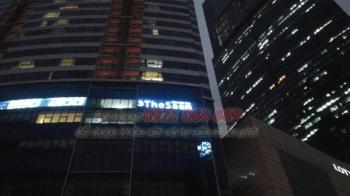 Biển chữ nổi Sáng Âm trong Kính tòa nhà Kangnam- The Saem