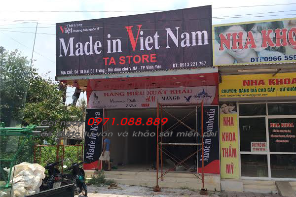 Biển quảng cáo bạt cho shop - cửa hàng