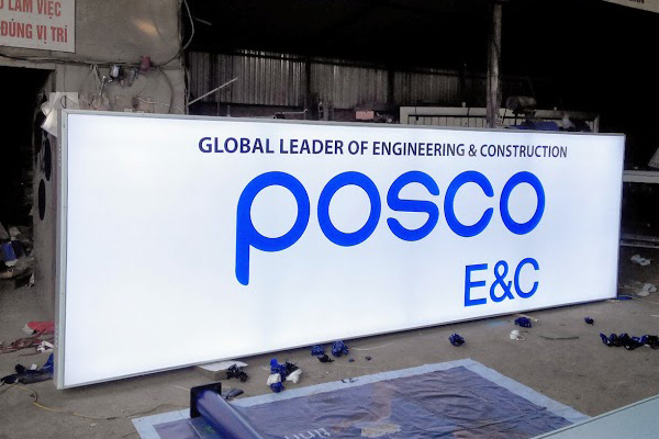 Biển hộp đèn in bạt