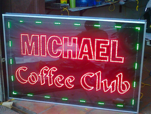 Biển hộp đèn Led quán cafe