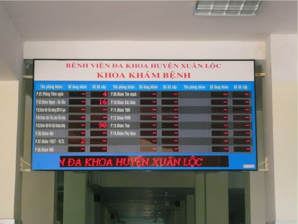 Bảng điện tử trong bệnh viện