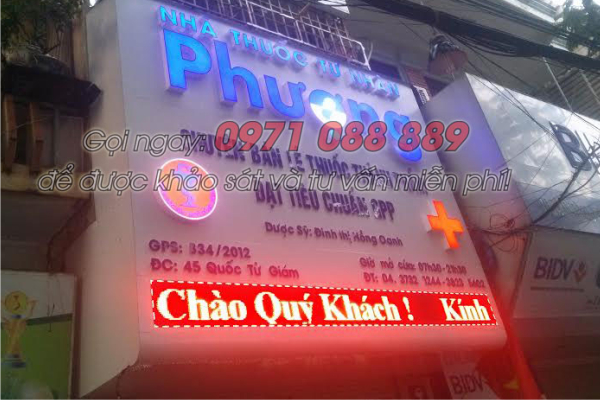 Biển led ma trận nhà thuốc