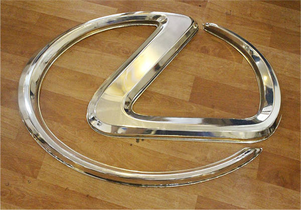 Mẫu logo hút nổi mica lexus