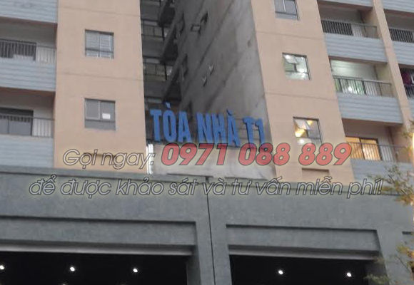 Bộ chữ tòa nhà Đơn Nguyên T1