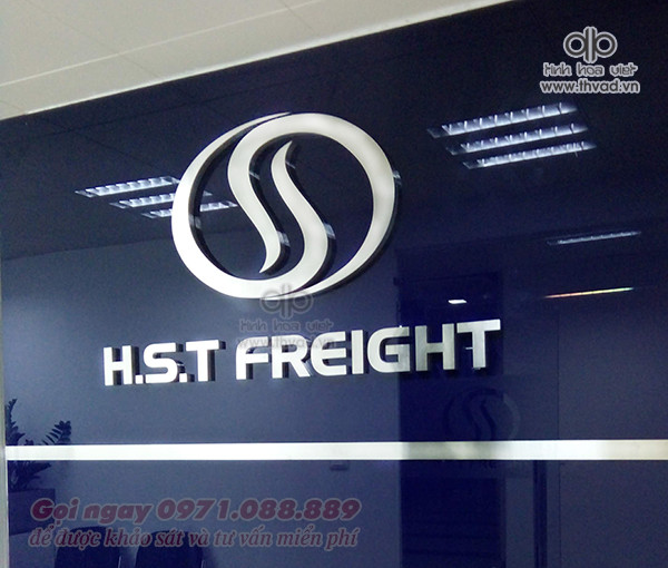 Chữ nổi inox trắng xước 304