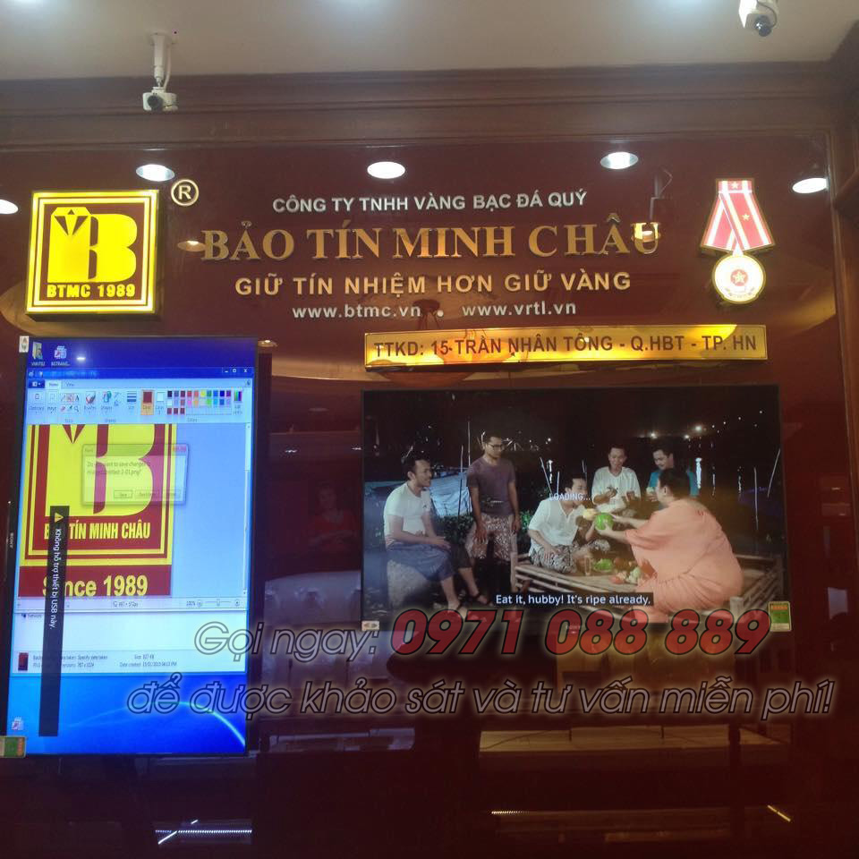 Biển Quảng Cáo Chữ Nổi Đồng - Công Ty Bảo tín Minh Châu