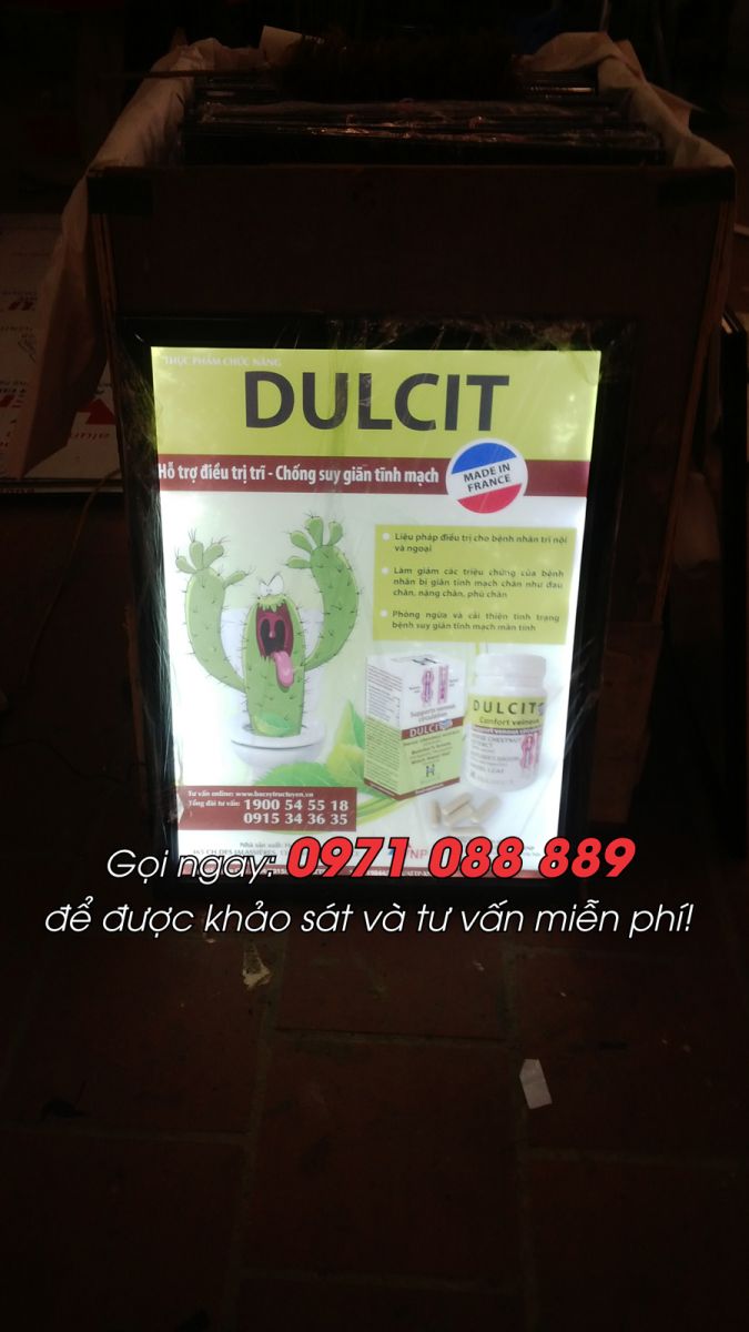 Biển Hộp Đèn Siêu Mỏng - Thực Phẩm Chức Năng DULCIT