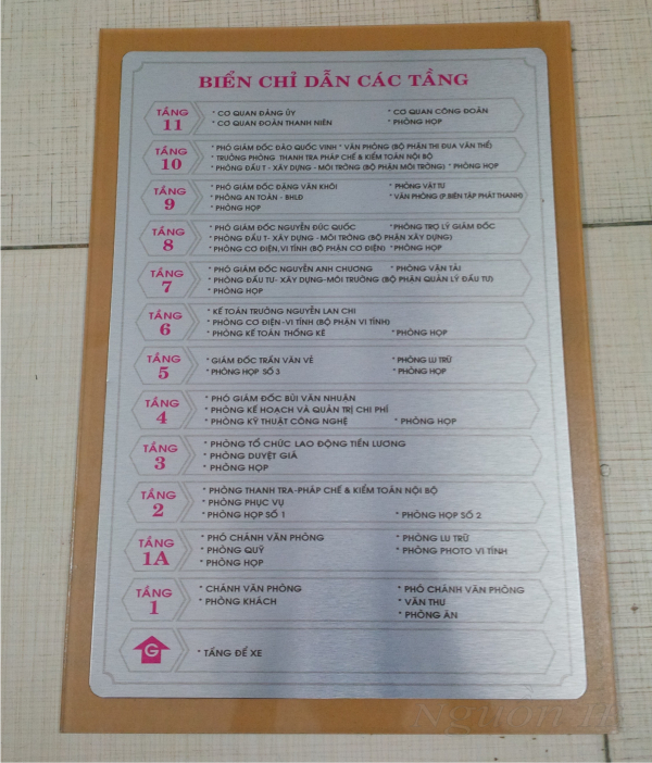 Mẫu biển quảng cáo chỉ dẫn công ty