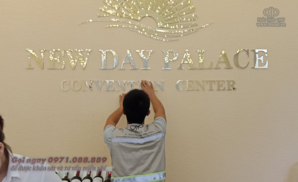 Biển quảng cáo quầy lễ tân công ty