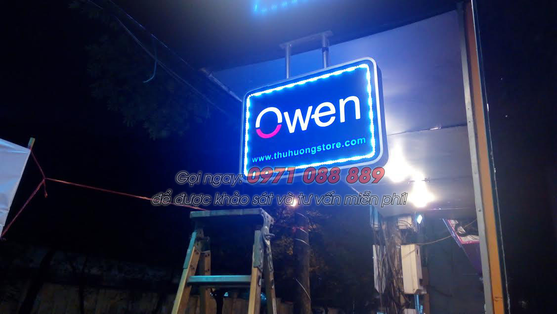 Biển Led Vẫy - Shop Owen Núi Trúc